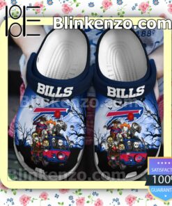 Buffalo Bills Horror Characters Halloween Crocs Clogs