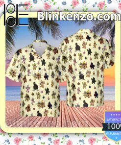 Chica Chicken Five Nights At Freddy's Pattern Men Aloha Shirts