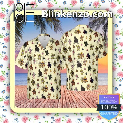 Chica Chicken Five Nights At Freddy's Pattern Men Aloha Shirts