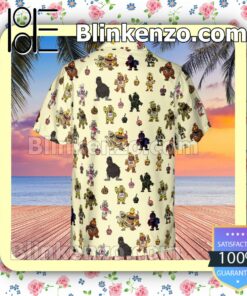 Chica Chicken Five Nights At Freddy's Pattern Men Aloha Shirts c