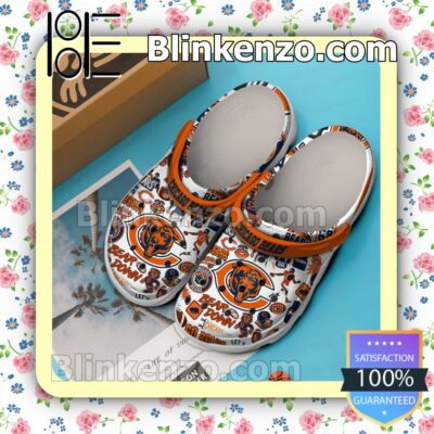 Real Chicago Bears Football Pattern Crocs Clogs