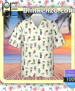 Great Quality Classic Universal Monster Babies Aloha Short Sleeve Shirt