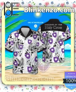 College of the Holy Cross Logo Hawaiian Shirt