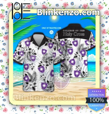 College of the Holy Cross Logo Hawaiian Shirt