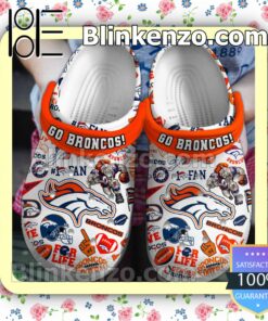 Denver Broncos Go Broncos Crocs Clogs