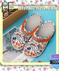 Denver Broncos Let's Go Broncos For Life Clogs Crocs - Growkoc