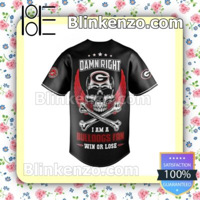 Fantastic Georgia Bulldogs I Wear My Red And Black Jersey Button Down Shirts