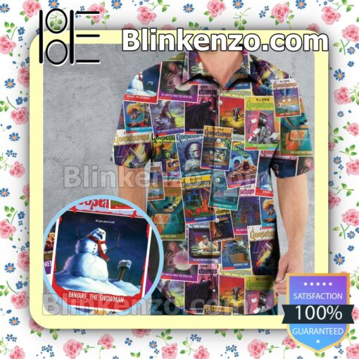 Adorable Goosebumps Covers Collage Casual Shirts