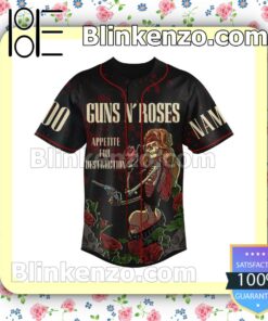 Guns N' Roses Appetite For Destruction Skull Custom Jerseys a