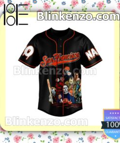 Mother's Day Gift Horror Characters San Francisco Giants Let's Go Giants Personalized Jersey Shirt