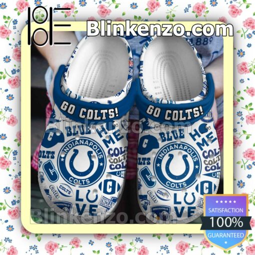 Indianapolis Colts Go Colts Crocs Clogs