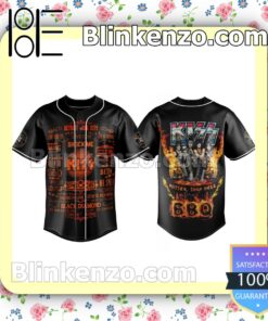 Kiss Hotter Than Hell Jersey Button Down Shirts