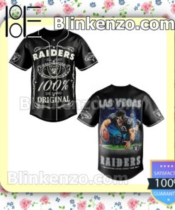 Las Vegas Raiders 100% Die Hard Original Jersey Button Down Shirts