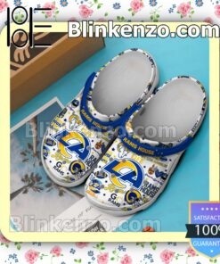 Los Angeles Rams Rams House Fan Pattern Crocs b