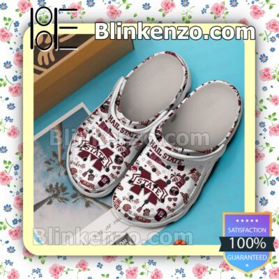 Awesome Mississippi State Bulldogs Hail State Crocs Clogs