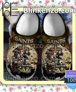 New Orleans Saints Horror Characters Halloween Crocs Clogs