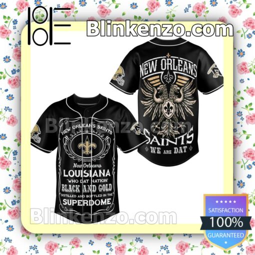 New Orleans Saints We Are Dat Jersey Button Down Shirts