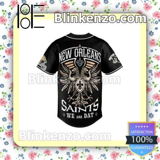 Unique New Orleans Saints We Are Dat Jersey Button Down Shirts