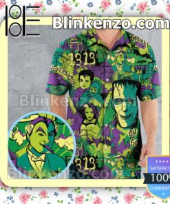 Free Ship Oh Groovy 1313 Died Frankenstein Horror Casual Shirts