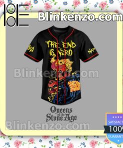 Vibrant Queens Of The Stone Age The End Is Nero Personalized Jersey Shirt