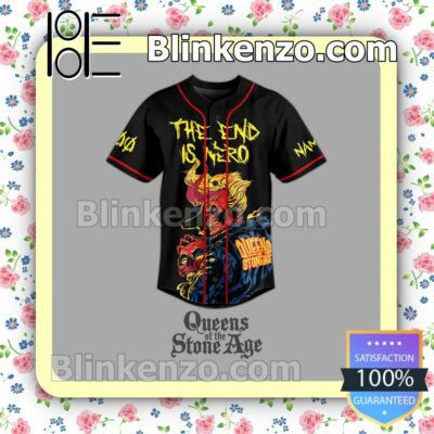 Vibrant Queens Of The Stone Age The End Is Nero Personalized Jersey Shirt