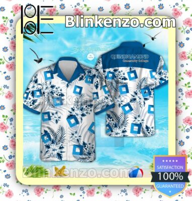 Quinsigamond Community College Logo Hawaiian Shirt