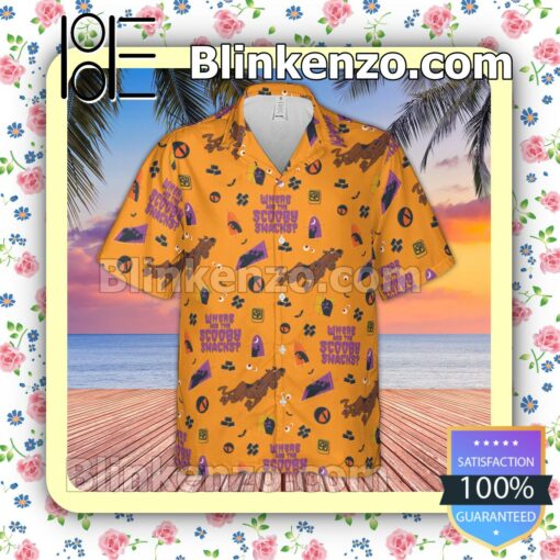 Scooby-doo Where Are The Scooby Snacks Men Aloha Shirts b