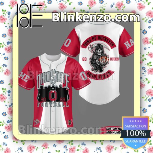 Sons Of Buckeyes Ohio State Personalized Jersey Button Down Shirts