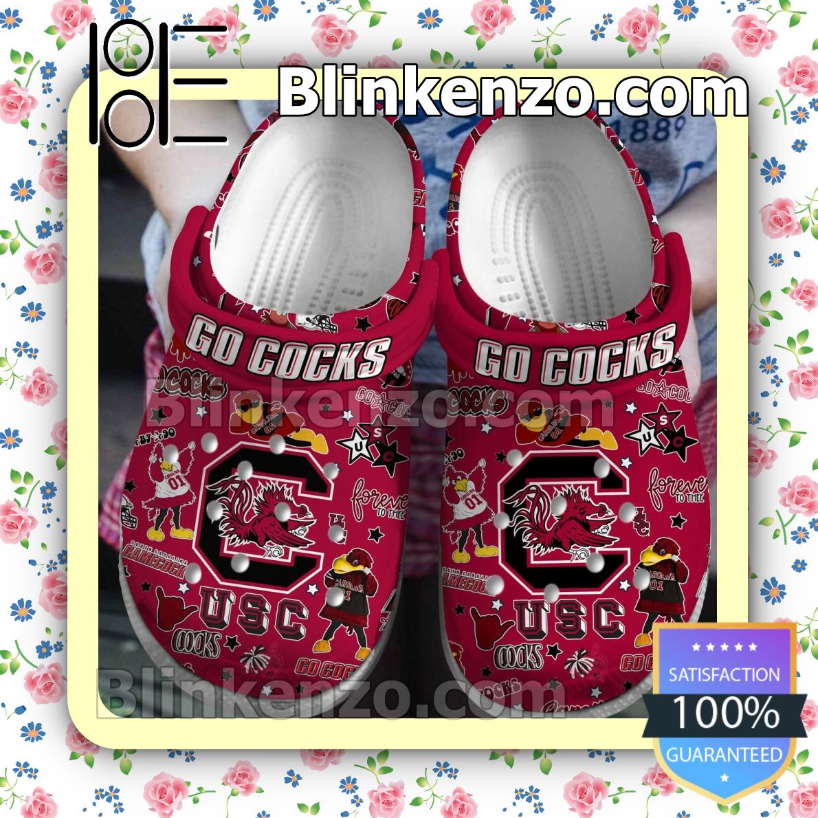 Carolina Game Cocks Forever To Thee Go Cocks Clogs Crocs - Growkoc