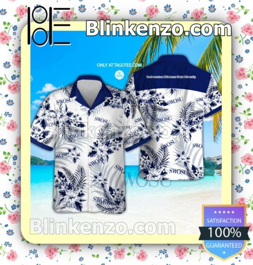 Southwestern Oklahoma State University Logo Hawaiian Shirt