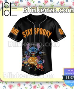 Stitch Stay Spooky Halloween Custom Jerseys a