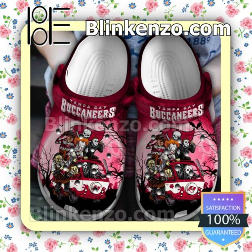 Tampa Bay Buccaneers Horror Characters Halloween Crocs Clogs