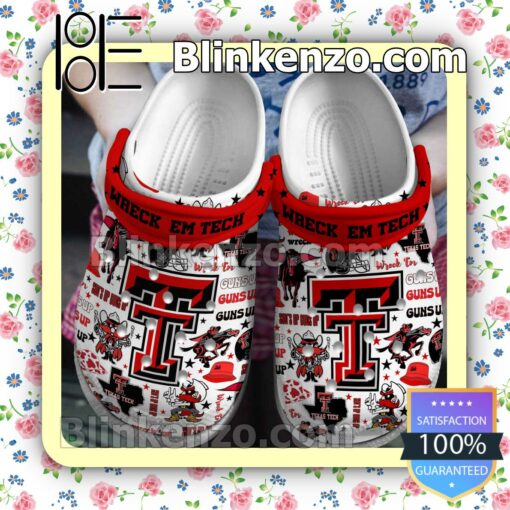 Texas Tech Red Raiders Wreck Em Tech Clogs Shoes