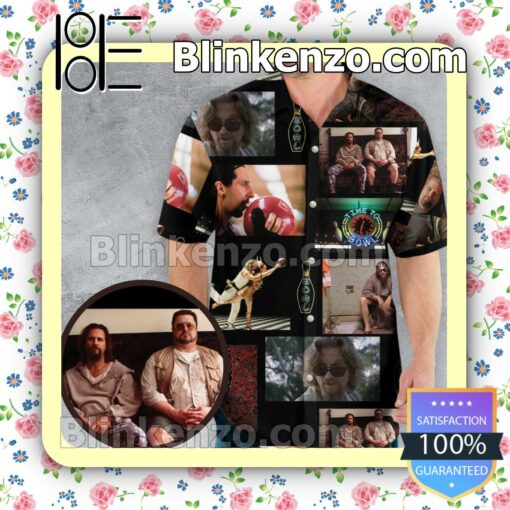 3D The Big Lebowski Famous Scenes Aloha Short Sleeve Shirt