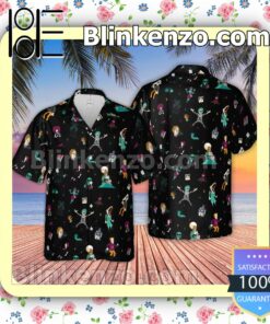Third Time's A Charm Beetlejuice Men Aloha Shirts