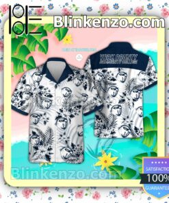 York County Community College Logo Hawaiian Shirt