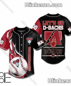 Arizona Diamondbacks Let's Do D-bachs Personalized Baseball Jersey