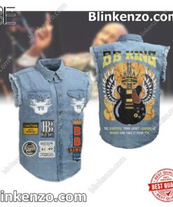 B.b. King The Beautiful Thing About Learning Men's Denim Vest