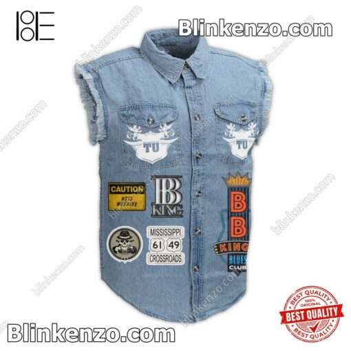 Buy In US B.b. King's Blues Club Men's Denim Vest