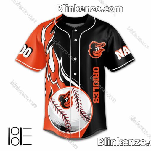 Amazon Baltimore Orioles Let's Go O's Personalized Baseball Jersey