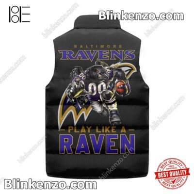 Gorgeous Baltimore Ravens Football Play Like A Raven Quilted Vest