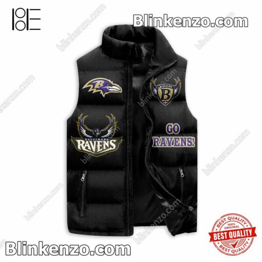 Limited Edition Baltimore Ravens Football Team Quilted Vest