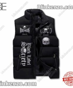 Perfect Black Label Society Face Your Fear Accept Your War It Is What It Is Cropped Puffer Jacket