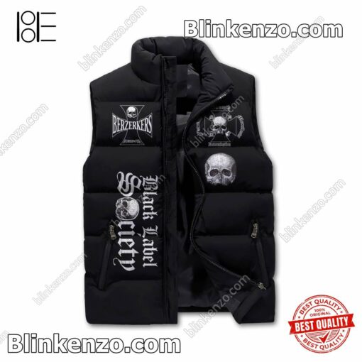 Perfect Black Label Society Face Your Fear Accept Your War It Is What It Is Cropped Puffer Jacket