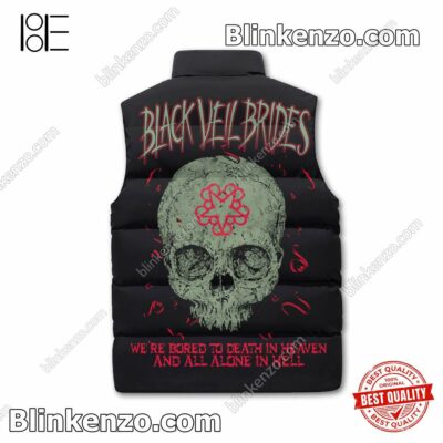 Real Black Veil Brides We're Bored To Death In Heaven Cropped Puffer Jacket