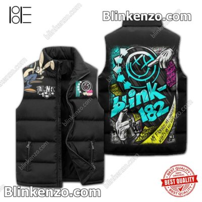 Blink-12 My Friends Say I Should Act My Age Sleeveless Puffer Vest Jacket