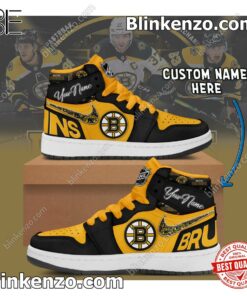 Boston Bruins NHL Air Jordan 1 High Men's Sneakers