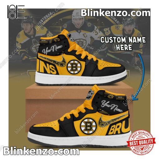 Boston Bruins NHL Air Jordan 1 High Men's Sneakers