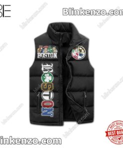 Best Gift Boston City Of Champions Mascots Sleeveless Puffer Vest Jacket