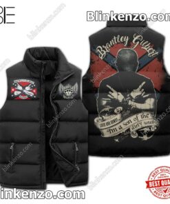 Brantley Gilbert Loud And Rowdy I'm A Son Of The Dirty South Sleeveless Puffer Vest Jacket